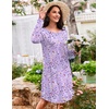 Ekouaer Women’s 3 Pack Cotton Nightgowns Long Sleeve Sleep Shirts Sleepwear(Cup sheep star)
