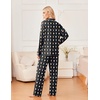 Ekouaer Womens Pajama Sets 2 Piece Long Sleeve Sleepwear Soft Button Up Pjs(Teddy)