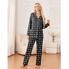 Ekouaer Womens Pajama Sets 2 Piece Long Sleeve Sleepwear Soft Button Up Pjs(Teddy)