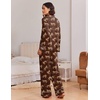 Ekouaer Womens Pajama Sets 2 Piece Lounge Sets Button Down Long Sleeve Pjs(Cheetah)