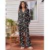 Ekouaer Womens Pajama Sets 2 Piece Lounge Sets Button Down Long Sleeve Pjs(Halloween 2)