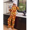 Ekouaer Womens Pajama Sets 2 Piece Lounge Sets Button Down Long Sleeve Pjs(Halloween)