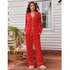 Ekouaer Womens Pajama Sets 2 Piece Lounge Sets Button Down Long Sleeve Pjs(Polka Dots)