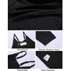 Jumpsuits for Women Summer V Neck Casual Overall Sleeveless with Pockets(A-black)