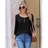 Ekouaer 3/4 Length Sleeve Women Tops Dressy Casual Blouses Fall Shirt 2026(Black)