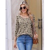Ekouaer 3/4 Length Sleeve Women Tops Dressy Casual Blouses Fall Shirt 2026(Khaki Floral)