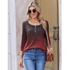 Ekouaer 3/4 Length Sleeve Women Tops Dressy Casual Blouses Fall Shirt 2026(Red Charcoal-mz838)