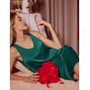 Ekouaer Nightgowns for Women Sleeveless Satin Night Gown Sexy Night Dress(Green)