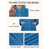 Ekouaer Women Plush Robe Zip Up Bathrobe Fleece Warm Housecoat with Pockets