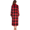 Ekouaer Women Zip Up Robe Fleece Long Sleeves Soft Housecoat with Pockets(K-christmas Plaid)