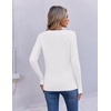 Ekouaer Womens Cable Knit V Neck Sweater Long Sleeve Fall Tops Clothes 2026(Cream White)