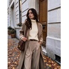 Ekouaer Women’s Turtleneck Sweater Long Sleeve 2026 Fall Winter Knitted Top(Apricot)