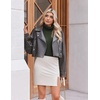 Ekouaer Women’s Turtleneck Sweater Long Sleeve 2026 Fall Winter Knitted Top(Army Green)