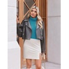 Ekouaer Women’s Turtleneck Sweater Long Sleeve 2026 Fall Winter Knitted Top(Teal)