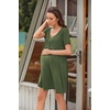 Ekouaer Labor and Delivery Gown Maternity Nursing Nightgown Breastfeeding(Green)