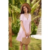 Ekouaer Labor and Delivery Gown Maternity Nursing Nightgown Breastfeeding(Light Pink)