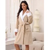 Ekouaer Soft Robes for Women Fluffy,Warm Fleece Robe,Cozy Plush Bathrobe(Khaki)