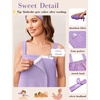 Ekouaer Towel Robe for Women Short Spa Bath Wrap Towel Wrap Shower Robe(Lavender)
