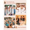 Ekouaer Towel Robe for Women Short Spa Bath Wrap Towel Wrap Shower Robe(Navy Blue)