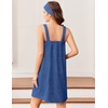 Ekouaer Towel Robe for Women Short Spa Bath Wrap Towel Wrap Shower Robe(Navy Blue)