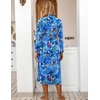 Ekouaer Women Kimono Robes Full Length Knit Bathrobe Lightweight Sleepwear(C- Aqua Multi)