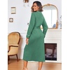 Ekouaer Women Kimono Robes Full Length Knit Bathrobe Lightweight Sleepwear(Celadon Green)