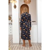 Ekouaer Women Kimono Robes Full Length Knit Bathrobe Lightweight Sleepwear(Deep Blue – Mystic)