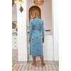 Ekouaer Women Kimono Robes Full Length Knit Bathrobe Lightweight Sleepwear(Light Blue – Juice)