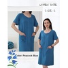 Ekouaer Women Zip Up Robe Bathrobe Lightweight House Coats with Pockets(Peacock Blue)