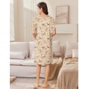 Ekouaer Women Zip Up Robe Bathrobe Lightweight House Coats with Pockets(Yellow Floral)