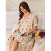 Ekouaer Women Zip Up Robe Bathrobe Lightweight House Coats with Pockets(Yellow Floral)