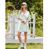 Ekouaer Nightgowns for Women Bamboo Viscose Short Sleeve Sleepshirt(Floral Green)