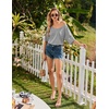 Ekouaer Nightgowns for Women Bamboo Viscose Short Sleeve Sleepshirt(Light Grey)