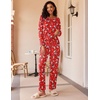 Ekouaer Women’s 2 Pack Pajama Sets Long Sleeve Lounge Set Soft Comfy Pjs(A-christmas Snowman/Christmas Snowflakes)