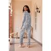 Ekouaer Women’s 2 Pack Pajama Sets Long Sleeve Lounge Set Soft Comfy Pjs(Coffee / Star Print)