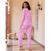 Ekouaer Women’s 2 Pack Pajama Sets Long Sleeve Lounge Set Soft Comfy Pjs(Pink Bow/Light Blue)
