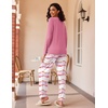 Ekouaer Women’s 2 Pack Pajama Sets Long Sleeve Lounge Set Soft Comfy Pjs(Tie Dye Pink/Light Gray)