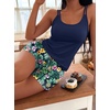 Ekouaer Womens Cami Pajama Set Summer Tank Top and Shorts Set S-XXL(Hawaiian Pineapple Plant)