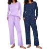 A-lilac Dots/Navy Star