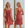 Ekouaer Womens Nursing Dress Summer Breastfeeding Maternity Clothes(Caramel)