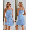 Ekouaer Womens Nursing Dress Summer Breastfeeding Maternity Clothes(Light Blue Floral)