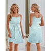Ekouaer Womens Nursing Dress Summer Breastfeeding Maternity Clothes(Light Green Daisy)