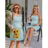 Ekouaer Womens Nursing Dress Summer Breastfeeding Maternity Clothes(Light Green Daisy)
