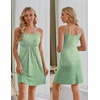 Ekouaer Womens Nursing Dress Summer Breastfeeding Maternity Clothes(Light Green Floral)