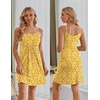Ekouaer Womens Nursing Dress Summer Breastfeeding Maternity Clothes(Yellow Floral)