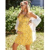 Ekouaer Womens Nursing Dress Summer Breastfeeding Maternity Clothes(Yellow Floral)