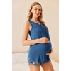 Womens Nursing Tank Tops Breastfeeding Summer Pregnancy Maternity Shirts(Black/Army Green/Navy)