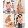 Womens Nursing Tank Tops Breastfeeding Summer Pregnancy Maternity Shirts(Black/Blue Green/Dirty Pink)