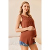 Womens Nursing Tank Tops Breastfeeding Summer Pregnancy Maternity Shirts(Black/Grey/Orange)