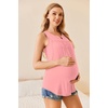 Womens Nursing Tank Tops Breastfeeding Summer Pregnancy Maternity Shirts(Black/Ice Green/Orange Pink)